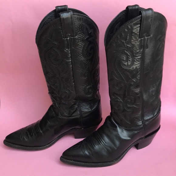 black justin cowboy boots